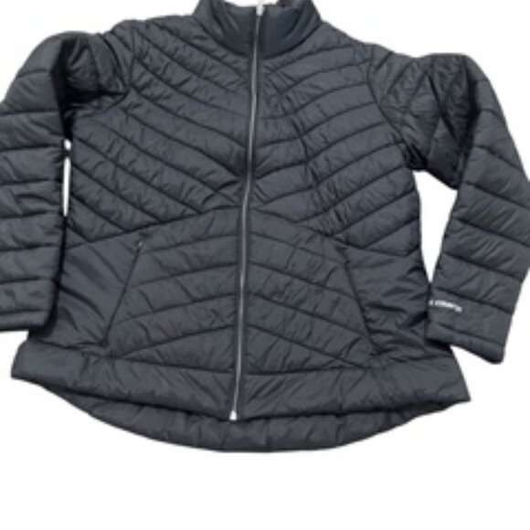 Free Country Women’s Size XL Puffer Jacket  Black Full Front Zip - Picture 5 of 9